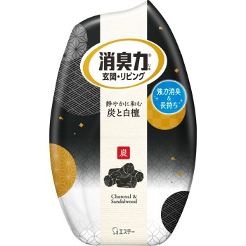 방의 소취력 소취방향제 방용 거치형 숯과 백단향 400ml 에스테