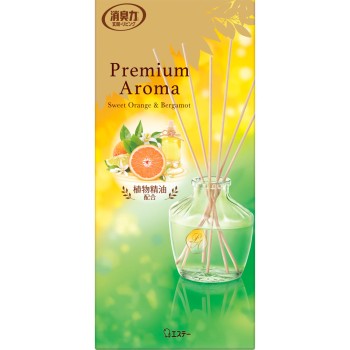 방 소취력 Premium Aroma Stick 본체 스위트 오렌지&베르가못 65ml 에스테