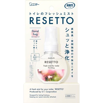 소취력 화장실 프레쉬 미스트 RESETTO 본체 플로럴 허그 60ml 에스테