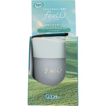 소취력 차량용 feelU 젤 본체 허벌 머스크 90g【젤 타입】 에스테