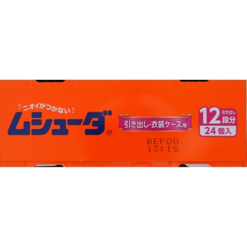 무슈다 1년간 유효 의류 방충제 서랍·옷장 케이스용 24개 에스테