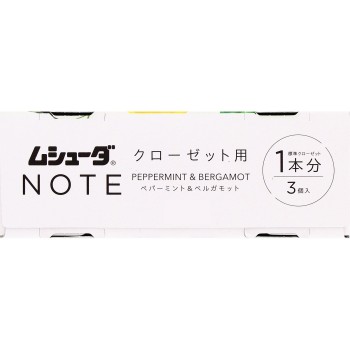 무슈다 NOTE 1년 유효 옷장용 페퍼민트&베르가못 3개 에스테