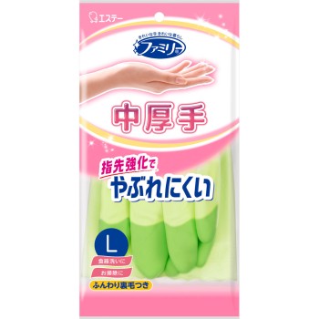 패밀리 비닐 중두께 손가락 강화 L 그린 1쌍 에스테
