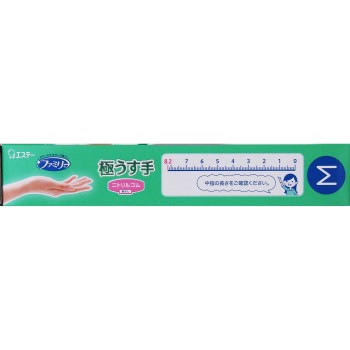 패밀리 니트릴 고무 극박 장갑 화이트 50매 에스테
