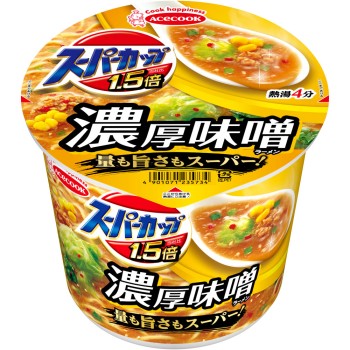 슈퍼컵 1.5배 미소 라멘 129g 에이스쿡