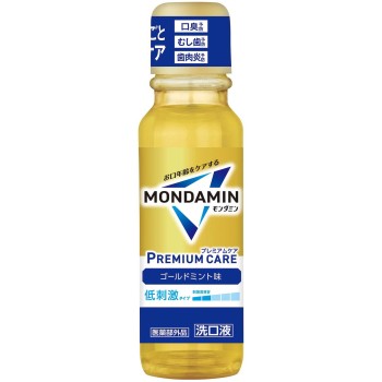 몬다민 프리미엄 케어 골드 민트 구강 세정제 휴대용 미니 사이즈 100ml 어스 제약 (의약부외품)