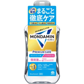 몬다민 프리미엄 케어 화이트 민트 마우스 워시 600ml 아스제약