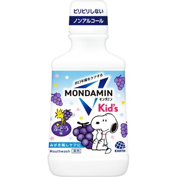 몬다민 키즈 포도맛 어린이용 구강청결제 논알코올 250ml 어스제약