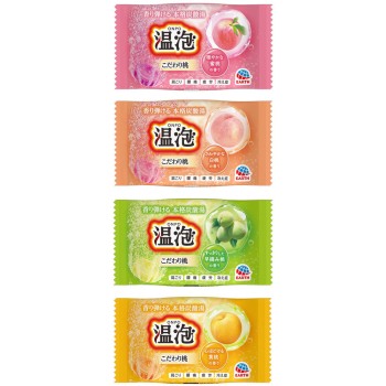 온포 복숭아 고집 탄산탕 발포 입욕제 모둠 20정 어스 제약 (의약외품)