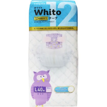 네피아 Whito 테이프 L사이즈 12시간 타입 40매 오지 네피아