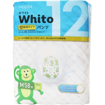 네피아 Whito 팬츠 M사이즈 12시간 타입 58매 오지 네피아