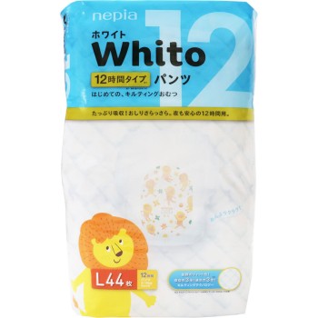 네피아 Whito 팬츠 L사이즈 12시간 타입 44매 오지 네피아