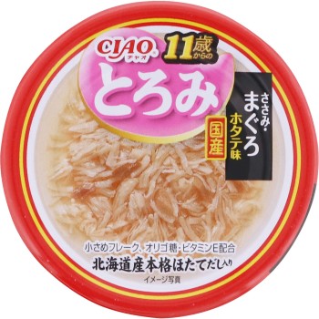 CIAO 점도 11세부터 닭고기살·참치 가리비맛 80g 이나바식품