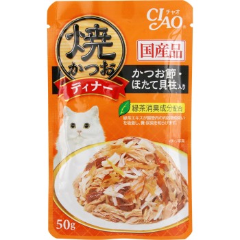 구운 가다랑어 디너 가쓰오부시・가리비 관자 입 50g 이나바 식품