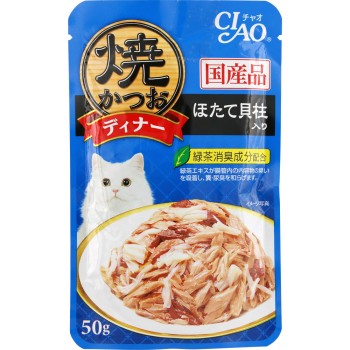 구운 가다랑어 디너 가리비 관자 입 50g 이나바 식품