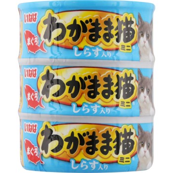 제멋대로 고양이 참치 미니 실치 함유 참치 60g×3 이나바식품