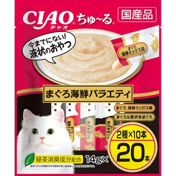 챠오추루 참치 해산물 버라이어티 14g×20P 이나바식품