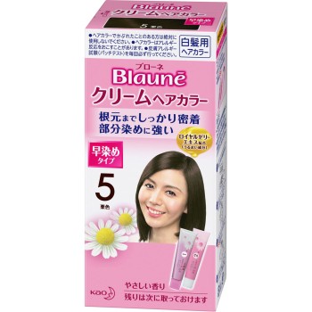 블로네 크림 헤어컬러 5 밤색 40g×2 카오