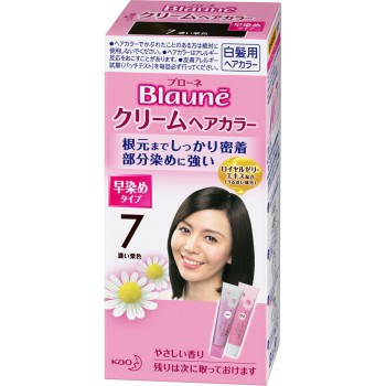 블로네 크림 헤어컬러 7 진한 밤색 40g×2 카오