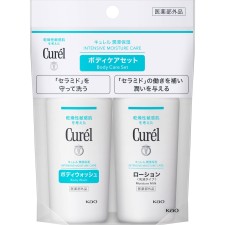 큐렐 바디워시&로션 미니 세트 90mL 카오