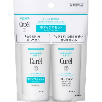 큐렐 바디워시&로션 미니 세트 90mL 카오