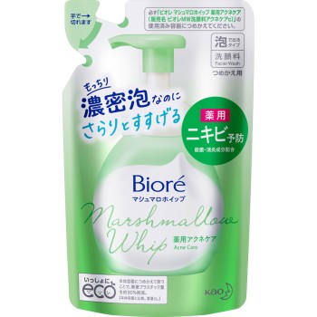 비오레 마쉬멜로우 휩 아크네 케어 리필 130mL 카오