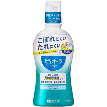 약용 퓨오라 구강 세정액 클린 민트 420ml 카오