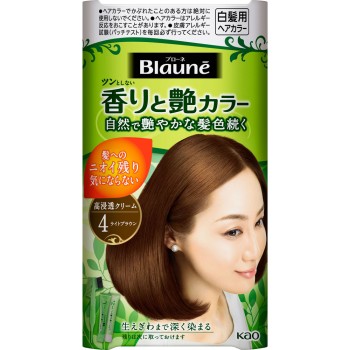 블로네 향기와 윤기 컬러 크림 4 라이트 브라운 80G 카오