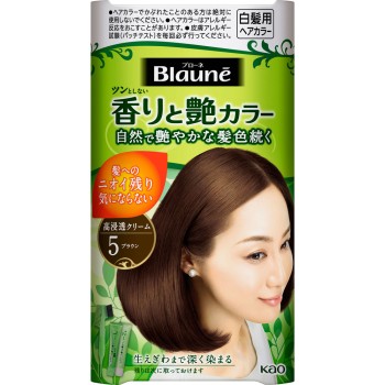 브로네 향기와 윤기 컬러 크림 5 브라운 80g 카오 (의약외품)