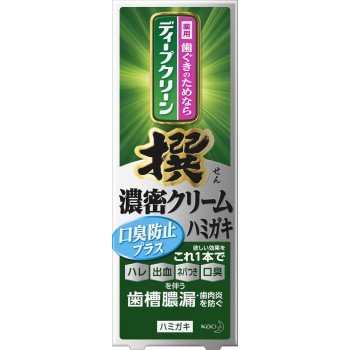 딥클린 선 진한크림 약용 치약 구취방지 플러스 95g 카오