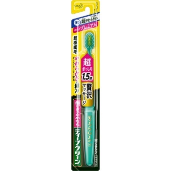 딥 클린 칫솔 빽빽이 프리미엄 초 부드러운 1개 카오