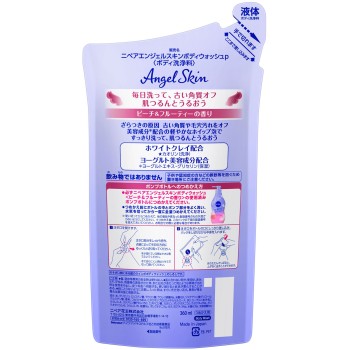 니베아 엔젤 스킨 바디워시 피치&프루티향 리필 360ml 카오
