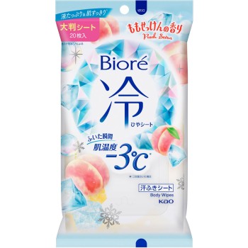 비오레 쿨 시트 복숭아 비누 향 20매 카오