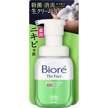 비오레 더 페이스 거품 세안료 아크네 케어 본체 200ml 카오