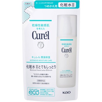 큐렐 윤침 보습 화장수 3매우촉촉 리필 130ml 카오