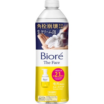 비오레 더 페이스 거품 세안료 스무스 클리어 리필 340ml 카오