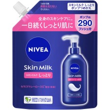 니베아 스킨 밀크 촉촉 타입 펌프 리필용 290g 카오