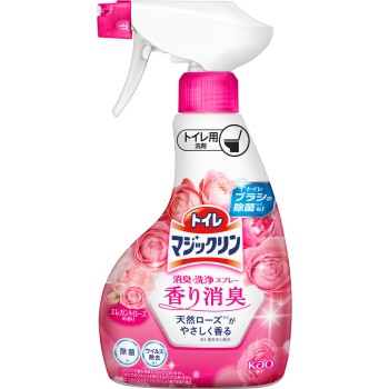 화장실 매직린 소취·세정 스프레이 향기 소취 엘레강트 로즈향 본체 350ml 카오