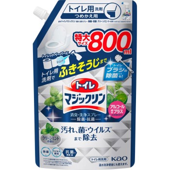 변기 매직클린 소취·세정 스프레이 살균·항균 스파우트 파우치 800ml 카오