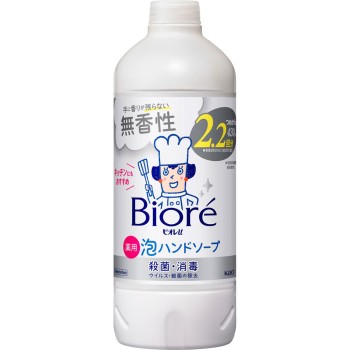 비오레u 거품 핸드소프 무향 교체 430mL 카오