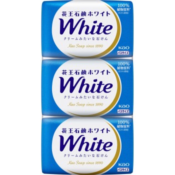 카오 비누 화이트 배스 사이즈 3개 팩 390g 카오