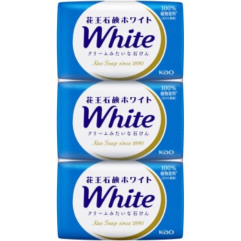 카오 비누 화이트 보통 사이즈 3개팩 255g 카오