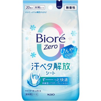 비오레 Zero 시트 쿨 무향 20매 카오