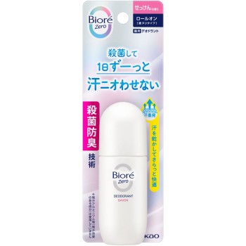 비오레 Zero 약용 데오도란트 롤온 비누향 40mL 카오 (의약외품)