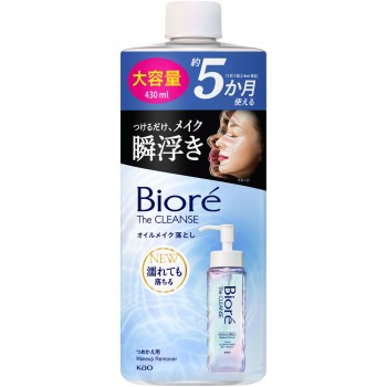 비오레 더 클렌즈오일메이크업 클렌저 리필 대용량 430mL 카오