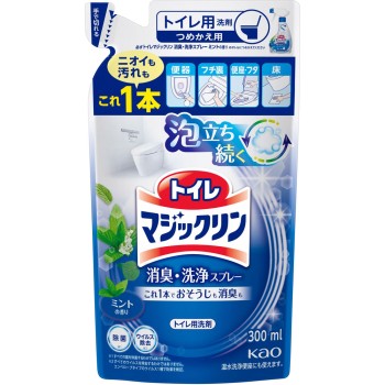 화장실 매직린 소취·세정 스프레이 민트향 리필 300ml 카오