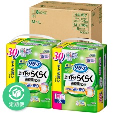 리리프 팬츠 타입 올리기·내리기 편한 장시간 팬츠 5회분 M-L 30매×2 카오