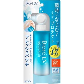 비오레 UV 아쿠아리치 워터리 에센스 프레시 파우치 120g 카오