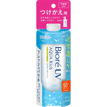 비오레 UV 아쿠아리치 라이트업 에센스 프레시 파우치 리필용 120g 카오