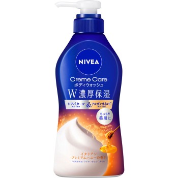 니베아 크림 케어 바디워시 W 진한 보습 이탈리안 프리미엄 허니향 펌프 460ml 카오